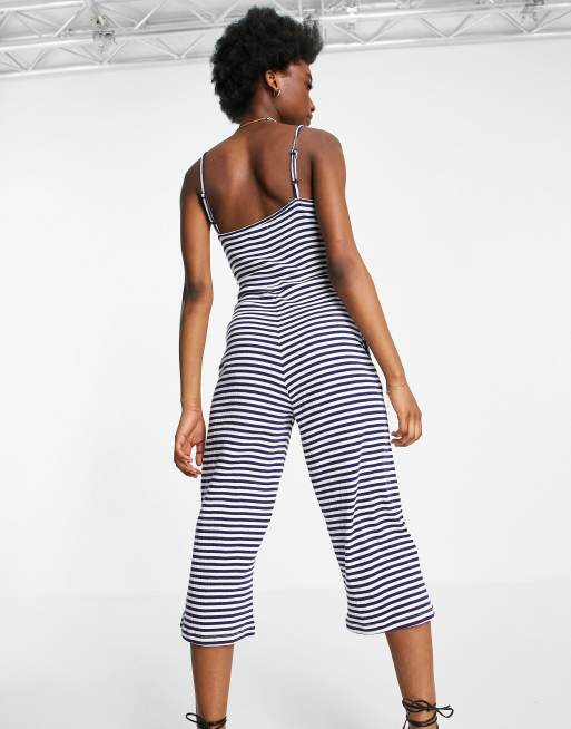 Brave Soul - Marineblå cami-jumpsuit, 4 af 4