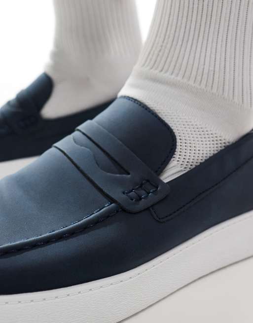 Brave Soul - Marineblå slip-on loafers, 2 af 4