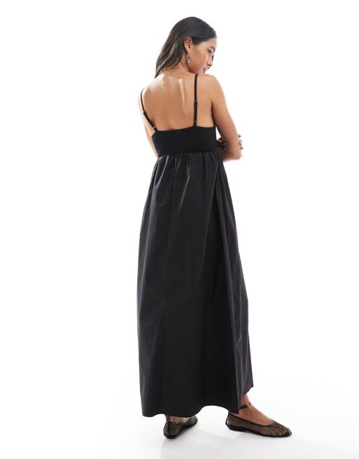 Brave Soul - Maxi jurk met bandjes in zwart, 2 van 4