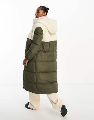 Steppjacke Brave Soul Women's Long Khaki Padded Coat Urban