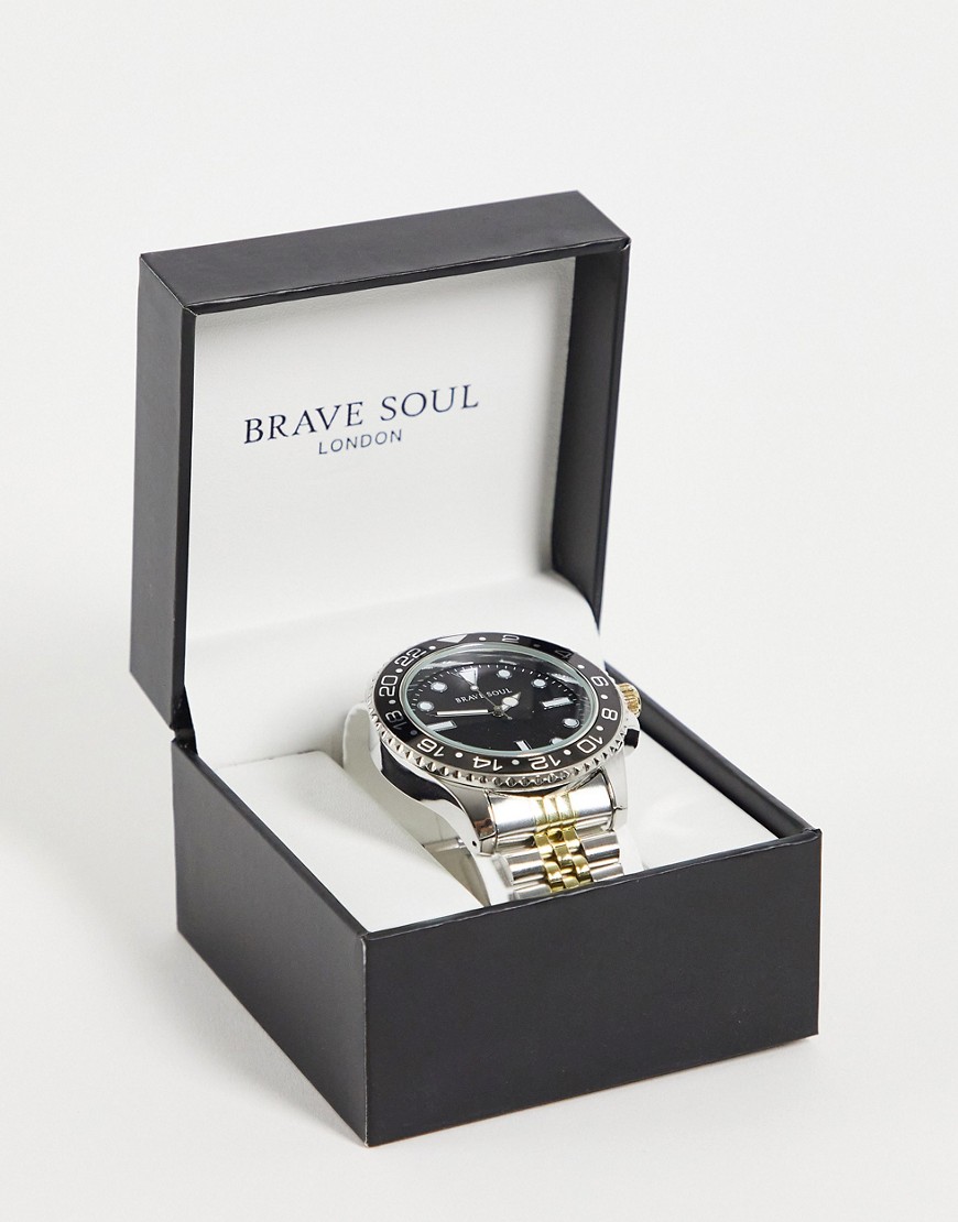 Brave Soul men's watch with black dial-Multi