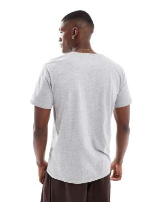 Brave Soul Midweight Short Sleeve T-shirt In Gray