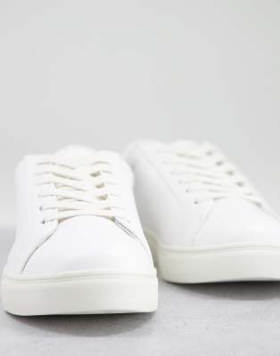 white trainers with black back