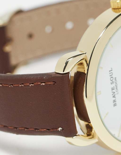 Brave Soul - Montre à bracelet fin - Fauve, 2 de 4