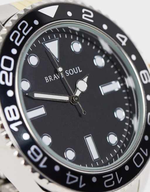 Brave Soul - Montre à cadran noir pour homme, 2 de 4