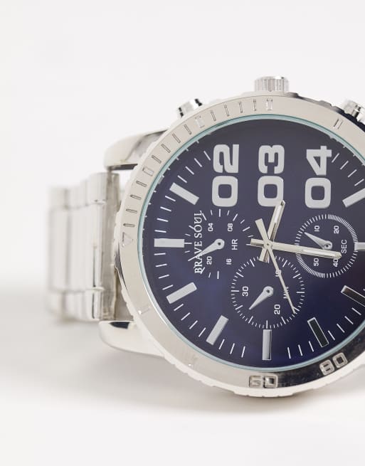 Brave Soul - Montre-bracelet à cadran bleu, 2 de 4