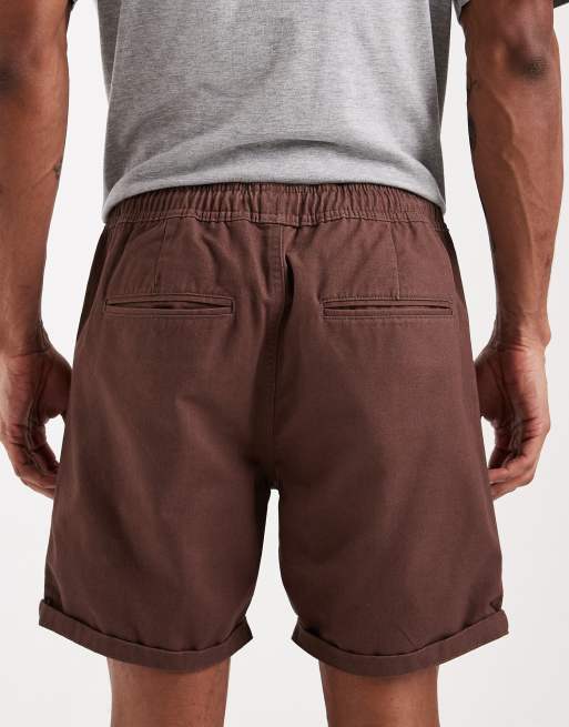 Brave Soul – Mörkbruna chinoshorts i dra på-modell, 5 av 5