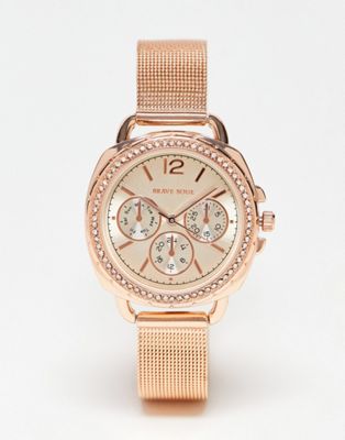 Brave Soul multi-dial watch in rose gold - Click1Get2 Coupon