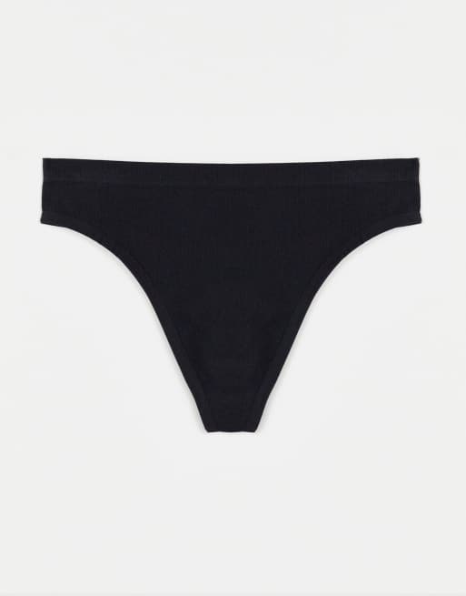 Brave Soul – Nahtloser Tanga in Schwarz