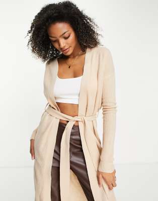 long cardigan tie waist