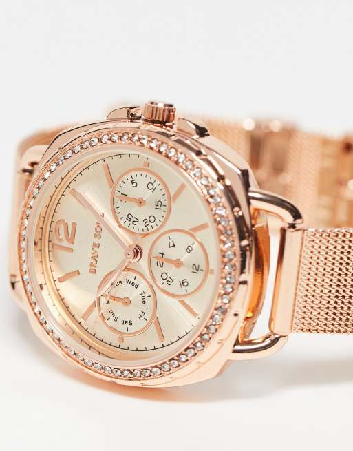 Brave Soul - Orologio multi-quadrante, colore oro rosa, 2 di 4