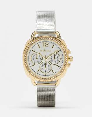 Brave Soul - Orologio multi-quadrante in due tonalità, colore argento e oro rosa