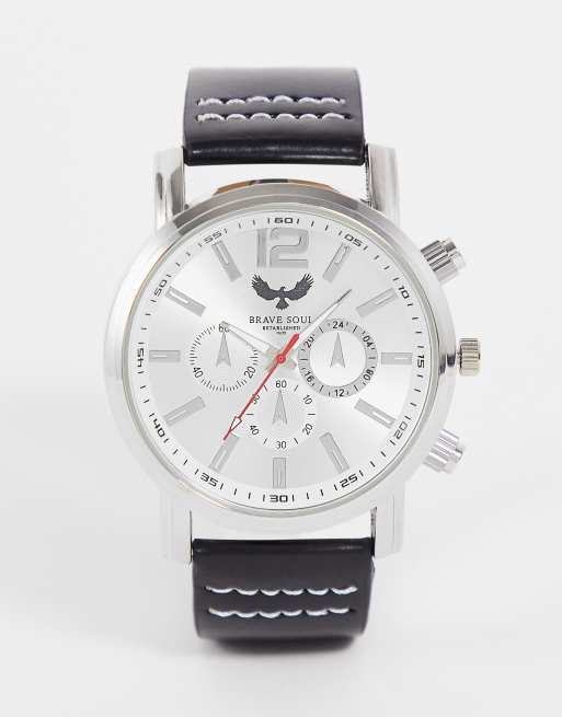 Brave Soul - Orologio sportivo argento