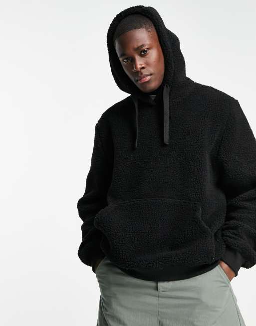 Sherpa store black hoodie