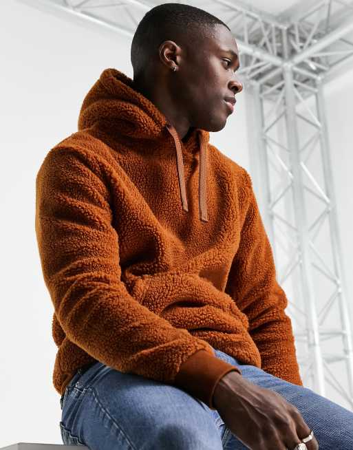 Sherpa hoodie clearance asos