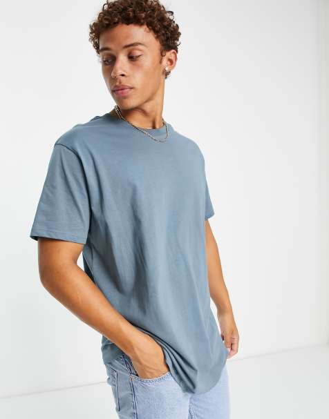 Brave Soul – Oversize-T-Shirt in Mittelblau - view 1