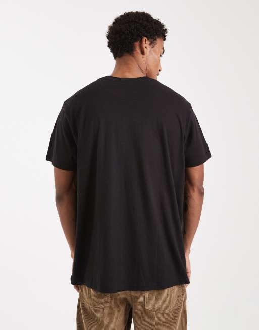 Brave Soul – Oversize-T-Shirt in Schwarz mit Rundhalsausschnitt, 3 von 5
