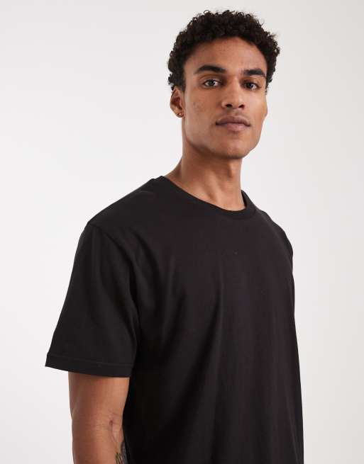 Brave Soul – Oversize-T-Shirt in Schwarz mit Rundhalsausschnitt, 5 von 5