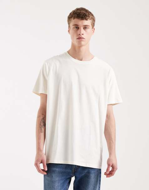 Brave Soul oversized crew neck t-shirt in ecru
