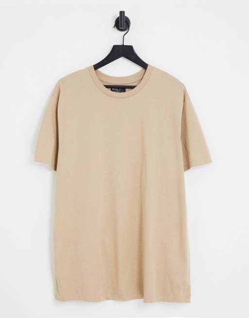 Brave Soul - Oversized gråbrun T-shirt