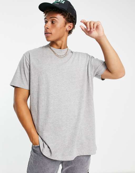 Gray mock neck outlet top