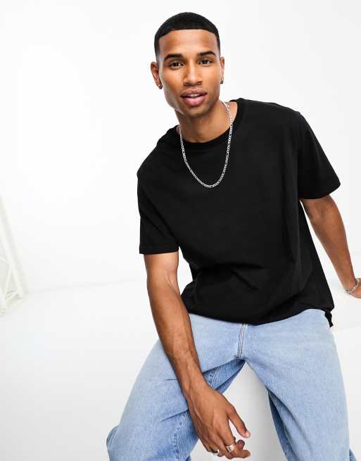 Brave Soul oversized t-shirt in black | ASOS