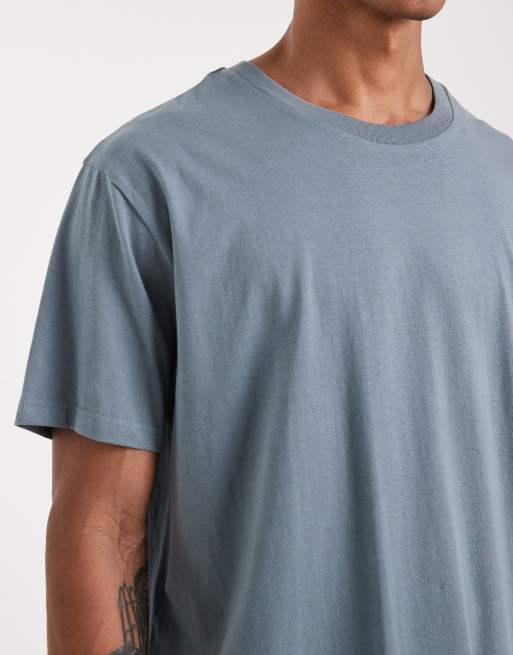 Brave Soul - Oversized T-shirt met ronde hals in grijs, 5 van 5