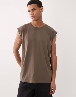 Brave Soul Oversized Tank In Multi