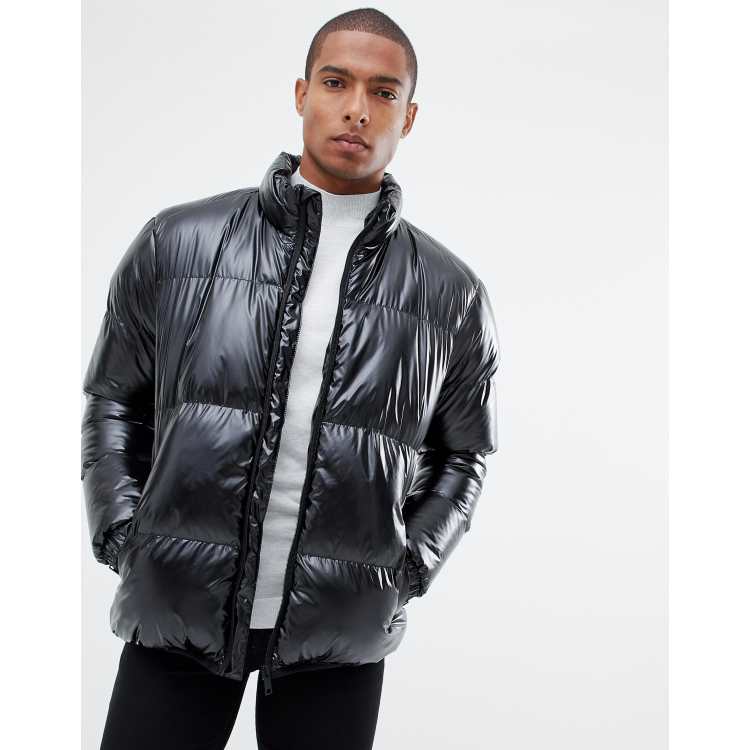 Brave soul jared high hot sale shine hooded puffer jacket