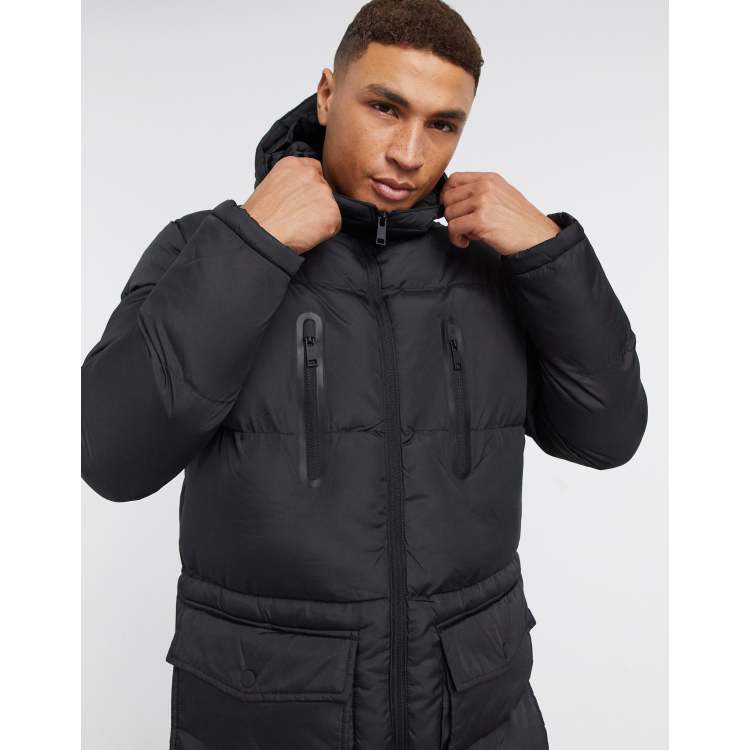 BRAVE SOUL Winter jacket 'BARRAS' in Black