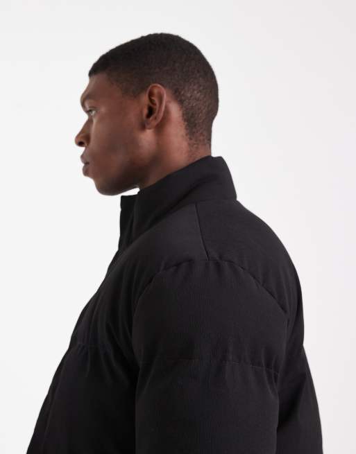 Brave Soul padded puffer jacket in black, 4 of 5