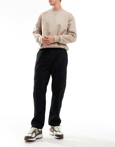 Brave Soul - Pantalon cargo ample avec cordon de serrage aux chevilles - Noir - view 1