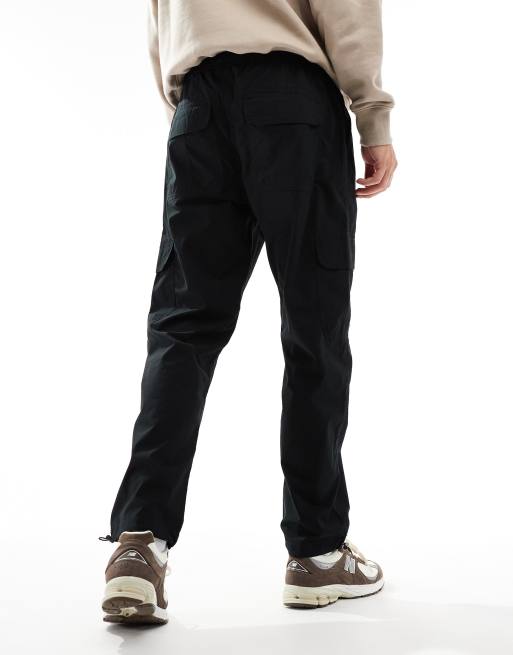 Brave Soul - Pantalon cargo ample avec cordon de serrage aux chevilles - Noir, 4 de 5