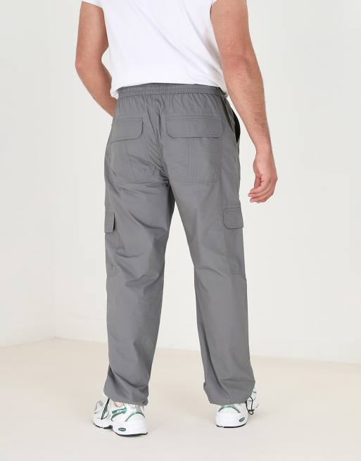 Brave Soul - Pantalon cargo en popeline de coton - Gris foncé, 2 de 4