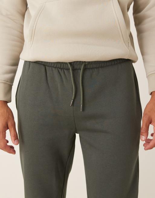 Brave Soul - Pantalon de jogging droit à ourlet ouvert - Vert, 5 de 5