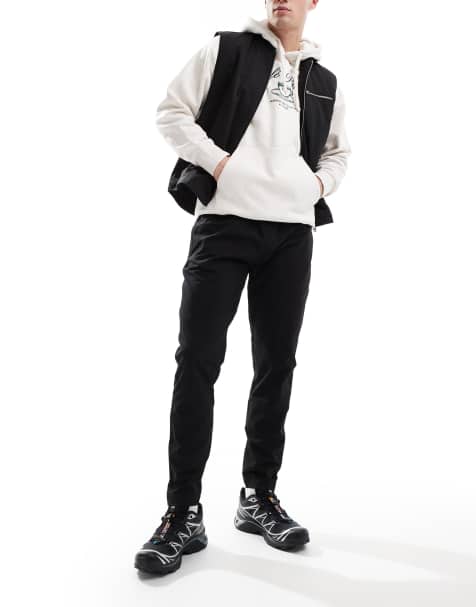 Brave Soul - Pantalon en tissu anti-déchirures coupe slim - Noir - view 1