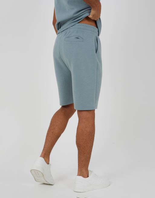 Brave Soul - Pantaloncini azzurri con vita elasticizzata, 2 di 4