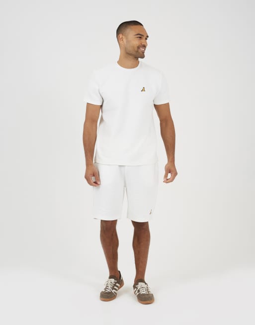 Brave Soul - Pantaloncini color crema con stemma, 3 di 4