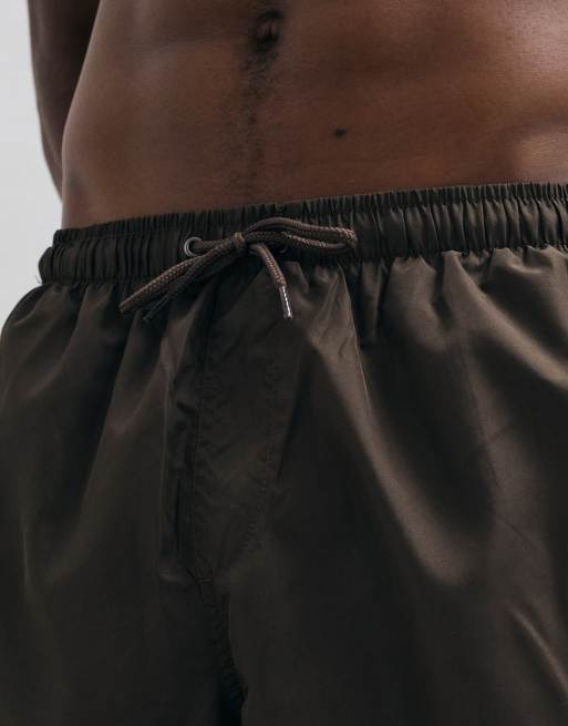 Brave Soul - Pantaloncini da bagno color cioccolato, 4 di 5