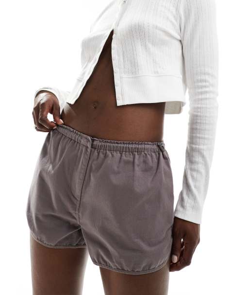 Brave Soul - Pantaloncini da corsa grigi con coulisse in vita - view 1