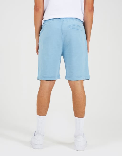 Brave Soul - Pantalones cortos azul claro elásticos de punto liso de algodón, 2 de 4