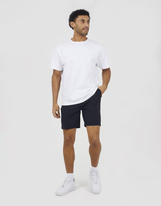 Brave Soul - Pantalones cortos azul marino con cordón ajustable de sirsaca, 3 de 4