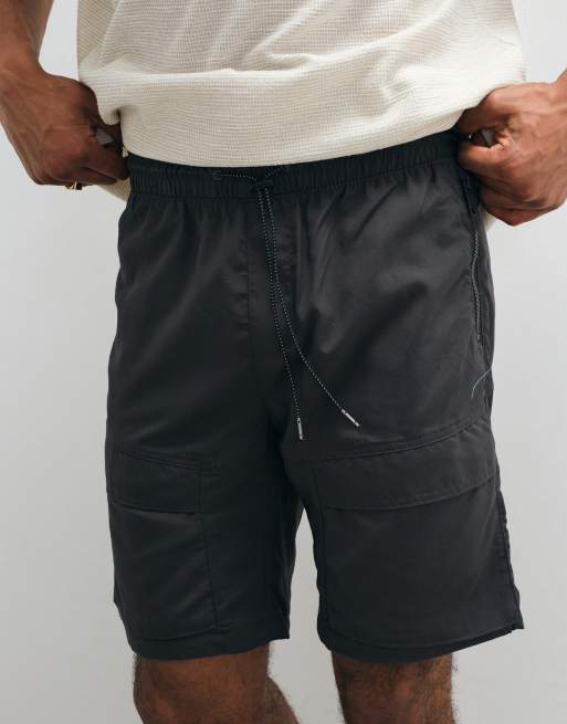 Brave Soul - Pantalones cortos gris carbón con cinturilla elástica, 2 de 5