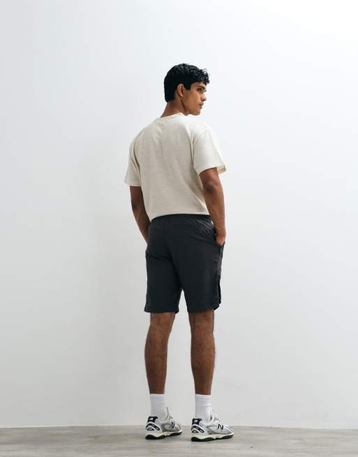 Brave Soul - Pantalones cortos gris carbón con cinturilla elástica, 4 de 5