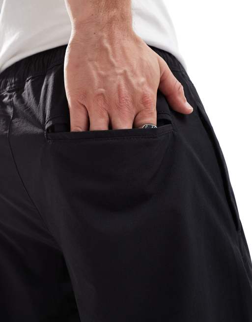 Brave Soul - Pantaloni slim blu navy in tessuto ripstop, 2 di 5