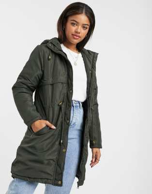 Brave Soul parka in khaki-Green