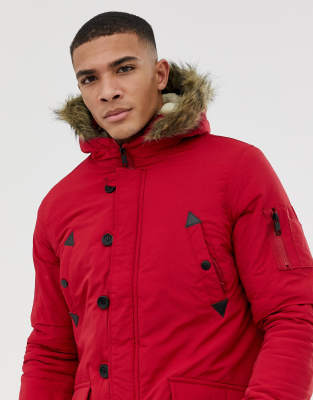 asos brave soul parka