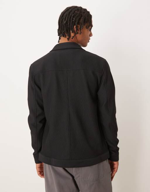 Brave Soul Patch pocket shacket in black, 3 of 5