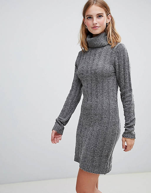 Brave Soul Perrie Roll Neck Sweater Dress