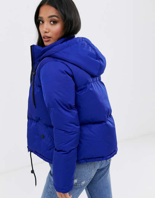 Brave soul petite cello hooded hot sale puffer jacket